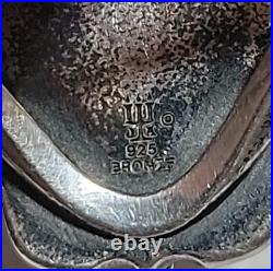 James Avery Retired Heirloom Bronze and Silver Ring Size 6