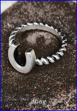James Avery Retired Horse Shoe Ring Size 5 GREAT Condition
