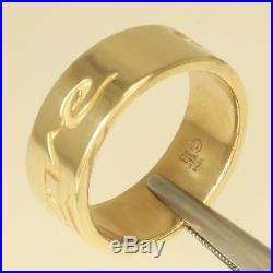 James Avery Retired Inscribed Love Ring 14K Yellow Gold Size 8