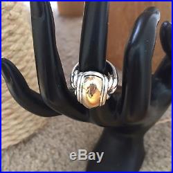 James Avery Retired Knot Dome Ring 14K Gold & 925 Size 5.5