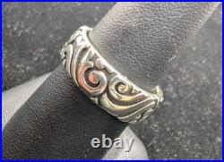 James Avery Retired Koi Band Unisex Cloud Whimsical Ring Size 8.5