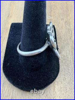 James Avery Retired Large Sterling Silver 3D Abounding Butterfly Ring Size 10