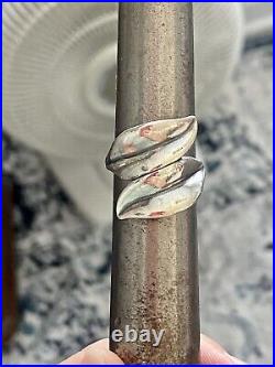 James Avery Retired Leaf Wrap Ring Size 8