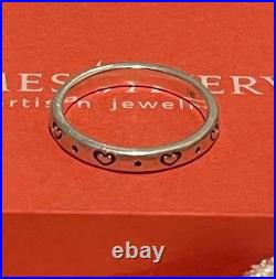 James Avery Retired Love Hearts Stackable Ring