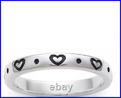 James Avery Retired Love Hearts Stackable Ring