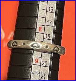 James Avery Retired Love Hearts Stackable Ring