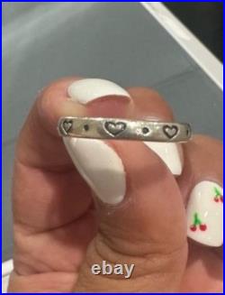 James Avery Retired Love Hearts Stackable Ring