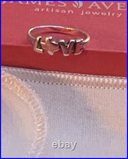 James Avery Retired Love Texas Ring
