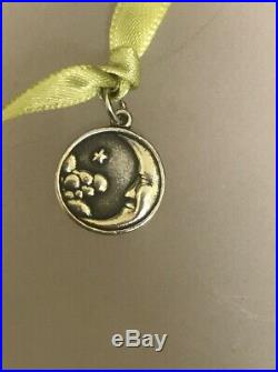 James Avery Retired Midnight Sky Moon Sterling Silver Charm Uncut Ring