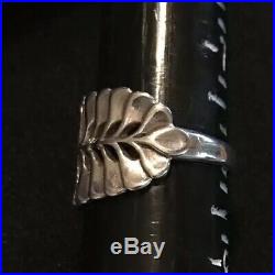 James Avery Retired Mimosa Leaf Ring Size 8
