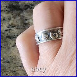 James Avery Retired Ocean Theme Sea Shells Ring Size 8