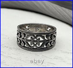 James Avery Retired Open Adorned Band Ring Size 6.5