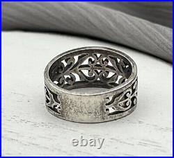 James Avery Retired Open Adorned Band Ring Size 6.5