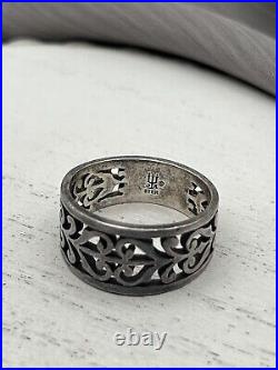 James Avery Retired Open Adorned Band Ring Size 6.5
