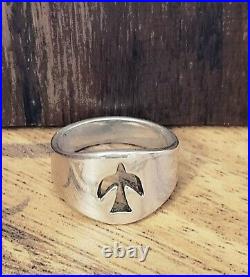 James Avery Retired Open Cut Out Dove Ring Size 7.5 in Orig. Box