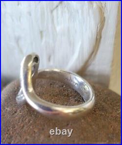 James Avery Retired Open Heart Ring Size 7.5 Sterling Silver NEAT Ring