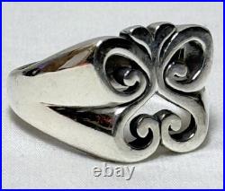 James Avery Retired Open Spring Sterling Silver Butterfly Ring Size 8-3/4 9.9G