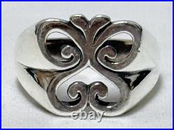 James Avery Retired Open Spring Sterling Silver Butterfly Ring Size 8-3/4 9.9G