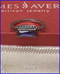 James Avery Retired Palais Doublet Purple Gemstone Ring