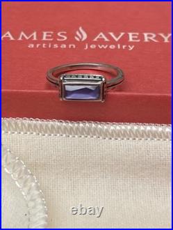 James Avery Retired Palais Doublet Purple Gemstone Ring
