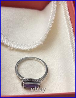 James Avery Retired Palais Doublet Purple Gemstone Ring
