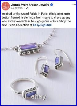 James Avery Retired Palais Doublet Purple Gemstone Ring