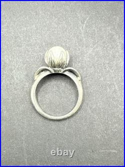 James Avery Retired Pearl Flower Ring Size 6 Very Rare Piece