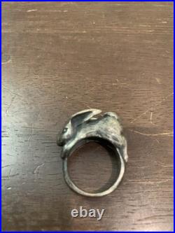 James Avery Retired RARE Heavy Detailed Bunny Rabbit Ring