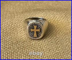 James Avery Retired Radiant Cross Ring Size 9