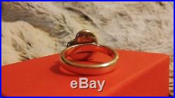 James Avery Retired Rare 14k Gold & Sterling Silver Heart of Gold Ring Size 10