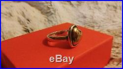 James Avery Retired Rare 14k Gold & Sterling Silver Heart of Gold Ring Size 10