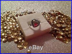 James Avery Retired Rare 14k Gold & Sterling Silver Large Heart Ring Size 9