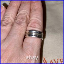 James Avery Retired Ribbed Band Ring Sz 8.5