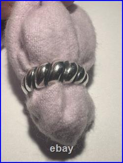 James Avery Retired Ribbed Dome Ring Size 6.25 Great Item