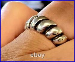 James Avery Retired Ribbed Dome Ring Size 7 Vintage Neat, Pretty Piece