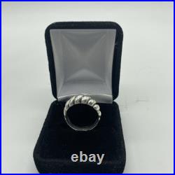 James Avery Retired Ribbed Dome Ring Size 9.25, Nice Piece