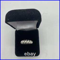 James Avery Retired Ribbed Dome Ring Size 9.25, Nice Piece