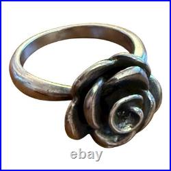 James Avery Retired Ring Size 6 Rose Blossom Sterling Silver 925