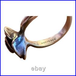 James Avery Retired Ring Size 6 Rose Blossom Sterling Silver 925