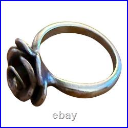 James Avery Retired Ring Size 6 Rose Blossom Sterling Silver 925