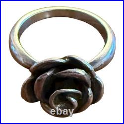 James Avery Retired Ring Size 6 Rose Blossom Sterling Silver 925