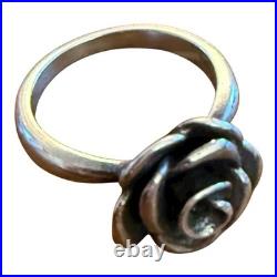 James Avery Retired Ring Size 6 Rose Blossom Sterling Silver 925