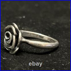 James Avery Retired Rose Blossom RIng Size 7
