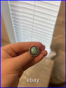 James Avery Retired Santorini Ring, Size 8 Silver & Turquoise