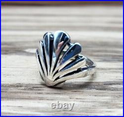 James Avery Retired Sea Shell Ring Sterling Sz4.5