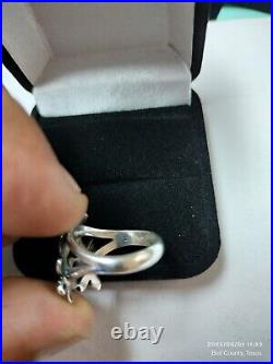 James Avery Retired Silver 3 Triple Daisy Flower Bouquet Ring Size 6.5