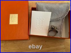 James Avery Retired Silver April Flower with 18kt Gold Center Ring Size 5.5