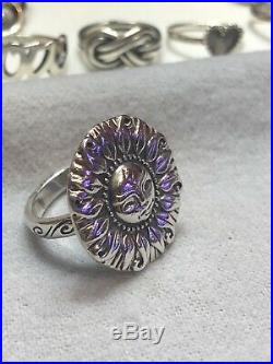 James Avery Retired Silver MY SUNSHINE RING Size 7