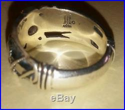 James Avery Retired Silver Martin Luther Passion Christ Ring INRI