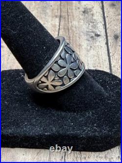 James Avery Retired Silver Spring Blossom Ring Size 7